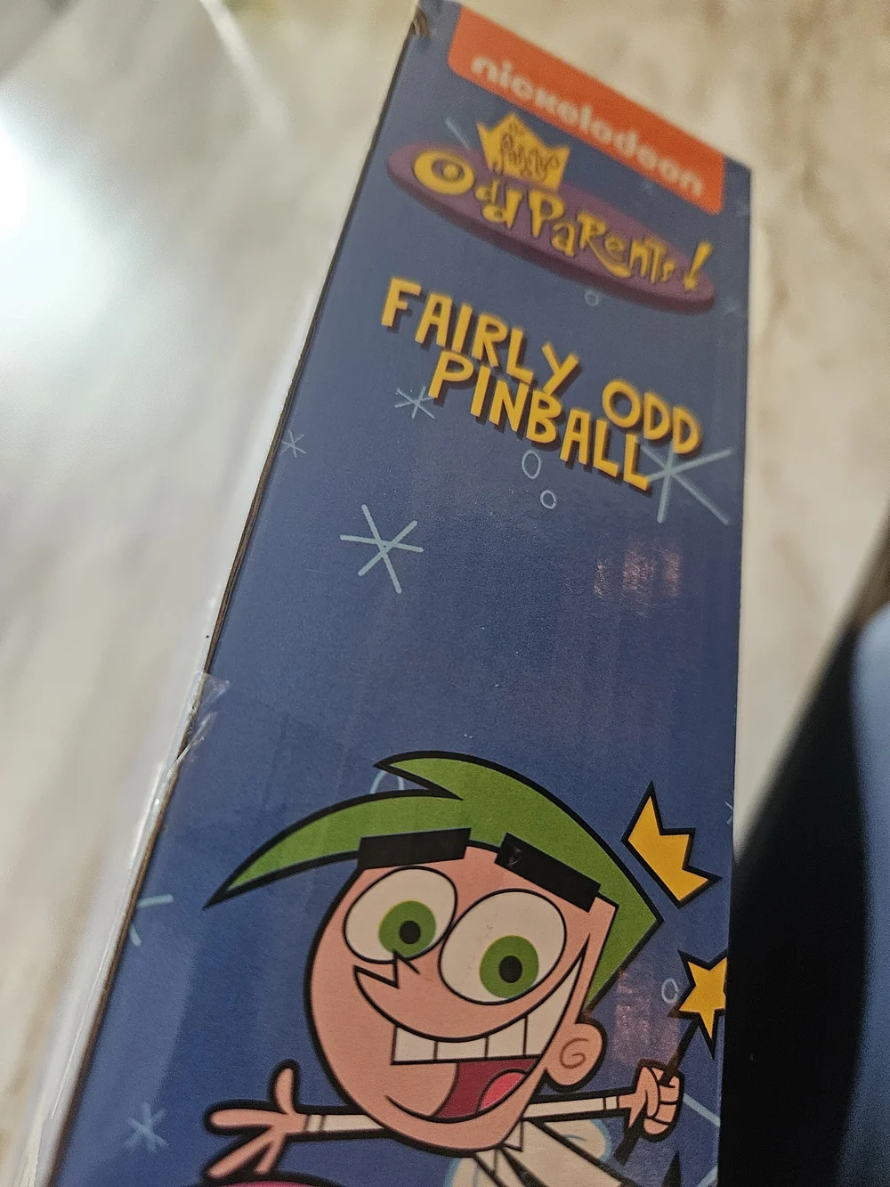 Nickelodeon Fairly OddParents Light Blue and Purple Pinball Game